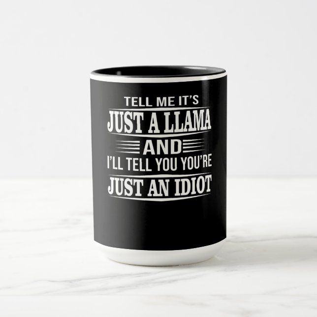 Taza Gift de Llama | Dime que es solo una llamada (Centro)
