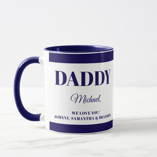 Taza Gift for Daddy with  Names  (Izquierda)