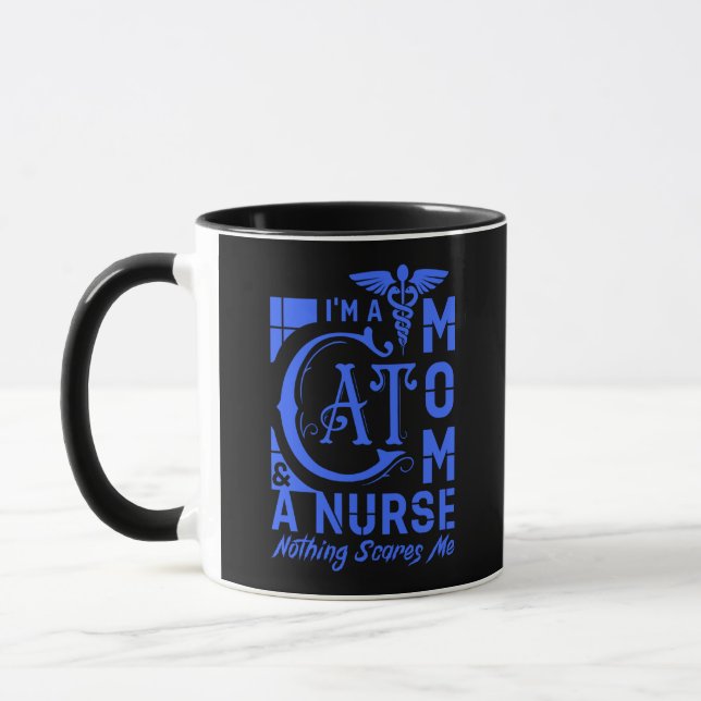 Taza Gifts for Nurse Cat Mom (Izquierda)