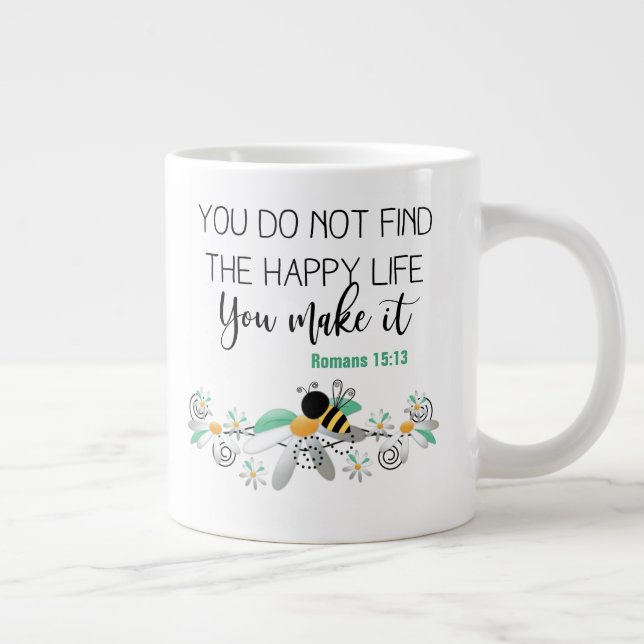 Taza gigante de café de dos caras (Derecha)