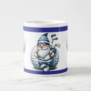 Taza gigante de café Gnomos jugando golf