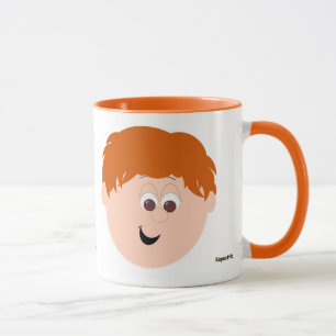 Taza Giggle Mugs Boy Red Head