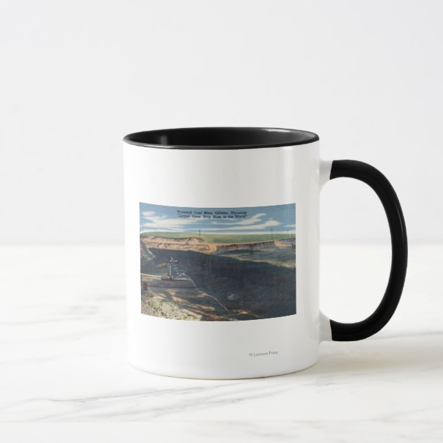 Taza Gillette, WY - Vista de la mina de carbón Wydodak (Derecha)