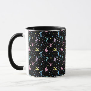 Taza Gimnasia artística femenina Gimnastas con estrella