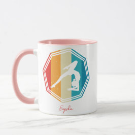 Taza gimnasia de nombres personalizados