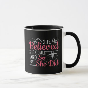 Taza Gimnasia Femenina - Ella Creía Que Podía