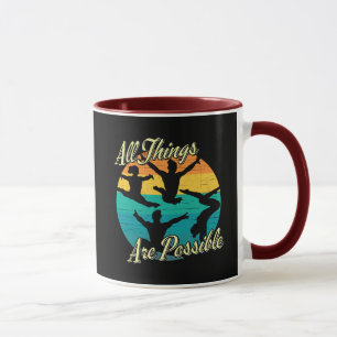 Taza Gimnasia femenina: todas las cosas son posibles