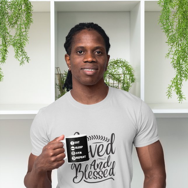 Taza Gimnasio de sueño de consumo negro repetidor Icono (Subido por el creador)