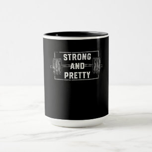 Taza Gimnasio Fuerte Y Bonito Cita A Tank Top