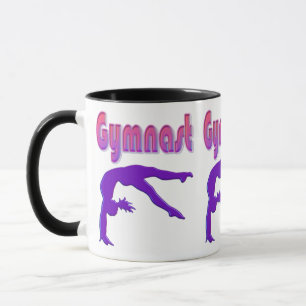 Taza Gimnasta Poder Tumblando Metálico Púrpura