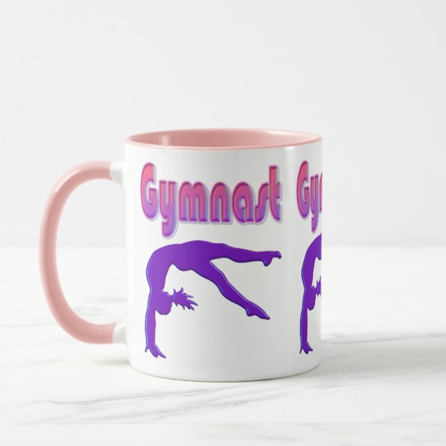 Taza Gimnasta Poder Tumblando Metálico Púrpura (Izquierda)