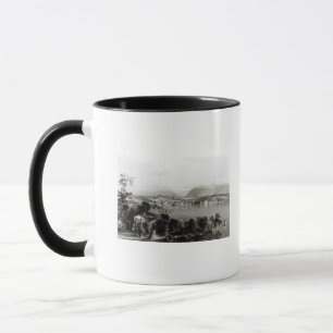 Taza Ginebra de Coligny, grabado por Roberto Wallis