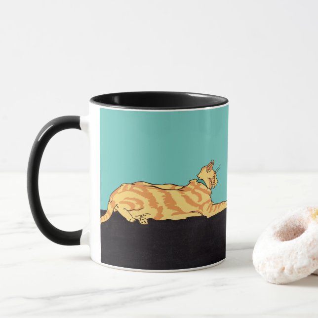 Taza Ginger Strike Cat (Con donut)