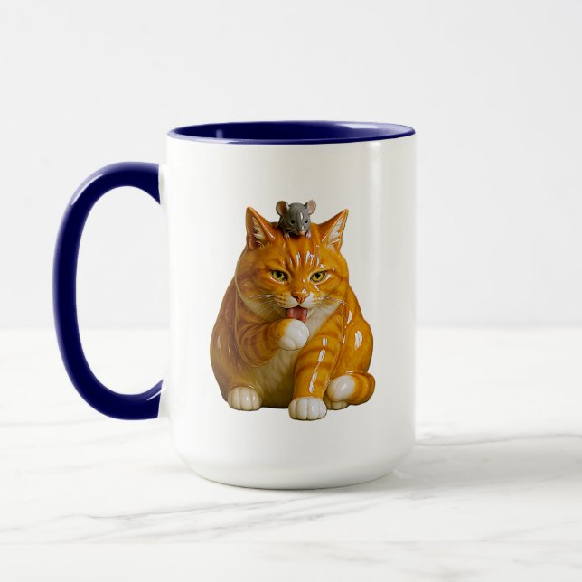 Taza Ginger Tabby Cat (Izquierda)