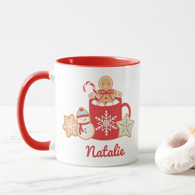 Taza Gingerbread Cookie | Cacao caliente (Con donut)
