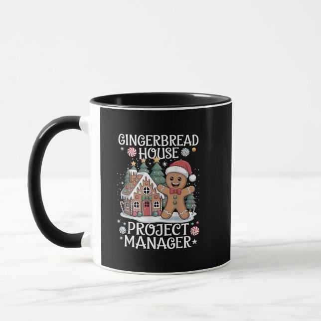 Taza Gingerbread House Project Manager Funny Navidades (Izquierda)