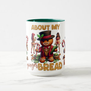 Taza Gingerbread Man Funny Red Navidades