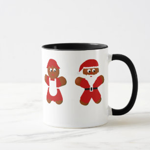 Taza Gingerbread Sr. y Sra. Santa Claus Navidades Mug
