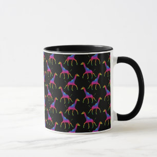 Taza Girafa de color arcoiris