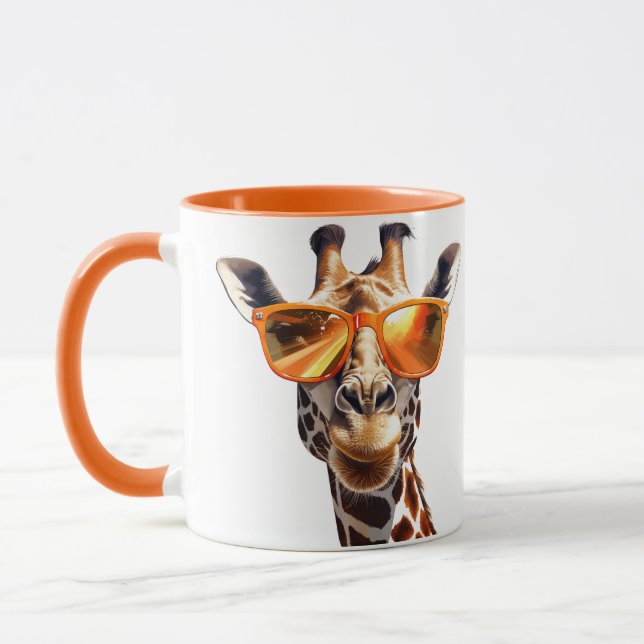 Taza Giraffe Con Gafas De Sol (Izquierda)