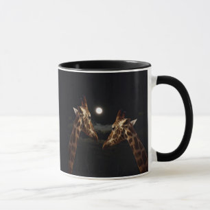 Taza Giraffe Love In The Moonlight,