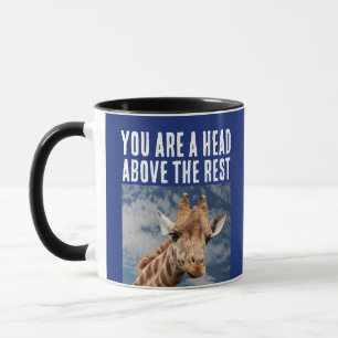 TAZA GIRAFFE PUN FUNNY COFFEE MUG