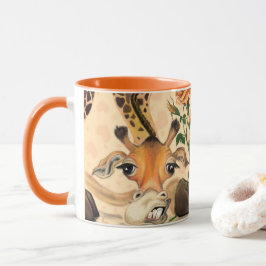 Taza Giraffe Romántica - Caballero - Añadir Su Texto /N