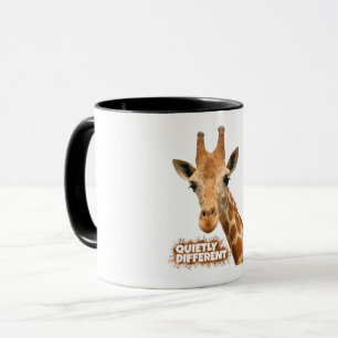 Taza Giraffe silenciosamente diferente - Arte Giraffe