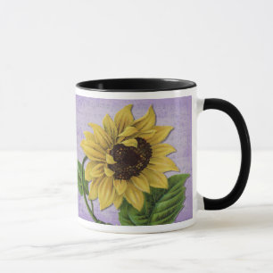 Taza Girasol bonito en partitura