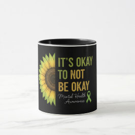 Taza Girasol de Conciencia sobre la Salud Mental