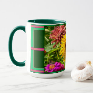 Taza Girasol en Flor Abierto y Dando Cariño