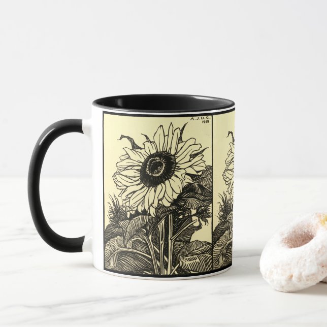 Taza Girasol, por Julie de Graag - Mug (Con donut)