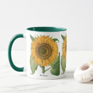Taza Girasol Vintage por Basilius Besler