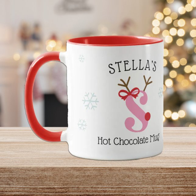 Taza Girls Personalized Reindeer S Hot Chocolate Mug (Subido por el creador)