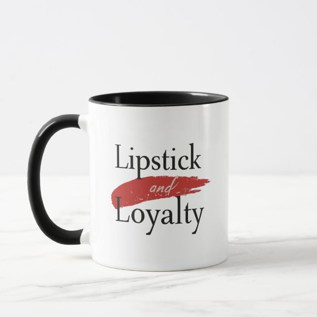 Taza Girly Makeup Lover Loyalty Slogan (Izquierda)
