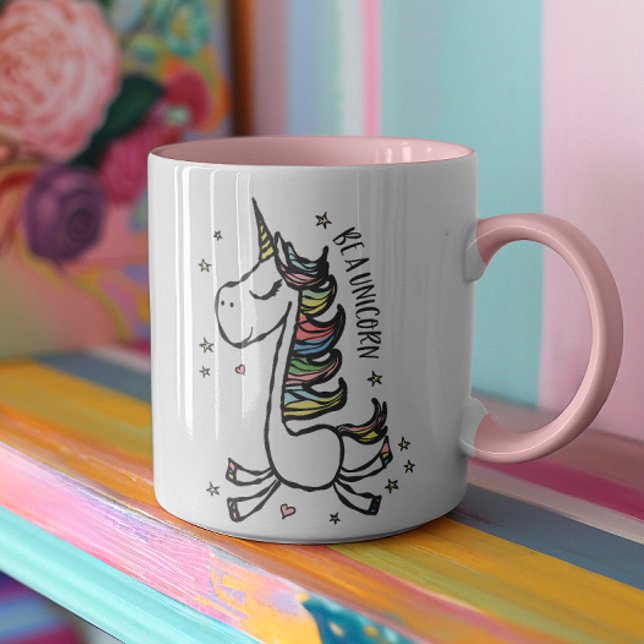 Taza Girly sea una cita motivacional de la Novedad unic (We can't think of a better way for you to express your inner magic in the morning and start your day)