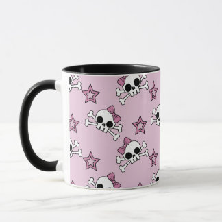Taza Girly Skulls y Stars