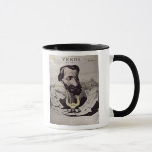 Taza Giuseppe Verdi, caricatura, 1860's