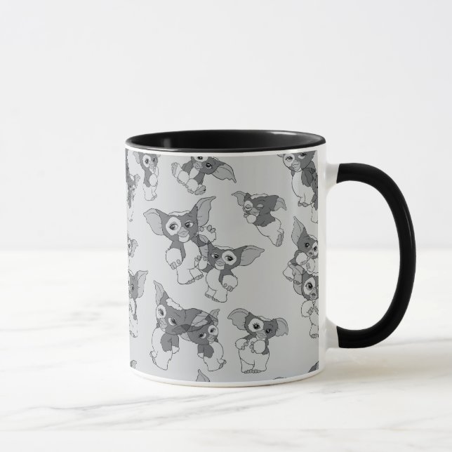 Taza Gizmo | Patrón blanco y negro (Derecha)