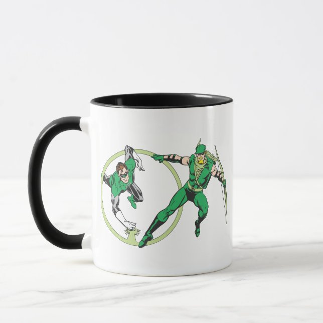 Taza Gladiador de Esmeralda y Arquero Esmeralda (Izquierda)