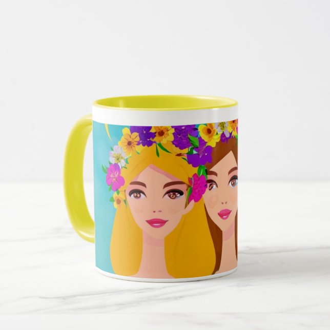 Taza Glam Chicas Coffee Mug (Anverso izquierdo)