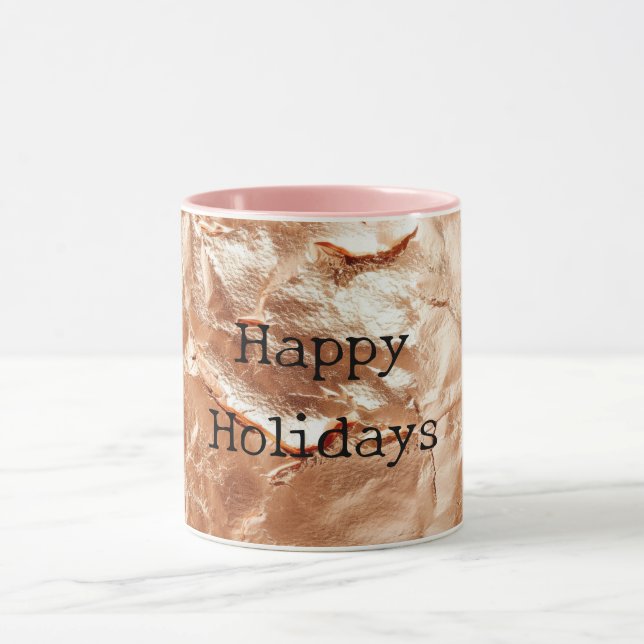 Taza Glam de oro Peach Rosa (Centro)