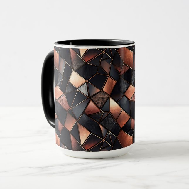 Taza Glam y negro de oro Rosa (Anverso izquierdo)