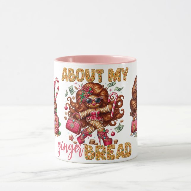 Taza Glamorosos Navidades rosados Chicas de Gingerbread (Centro)