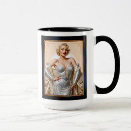 Taza Glamour vintage Hollywood Blonde Beauty