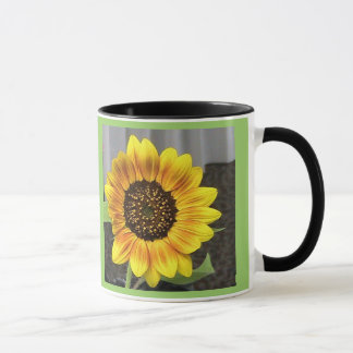 Taza Glass Frost Large Sunflower