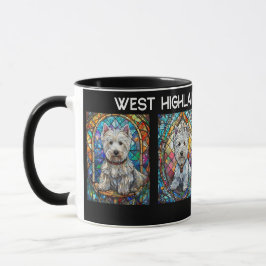 Taza Glass Westies Mug