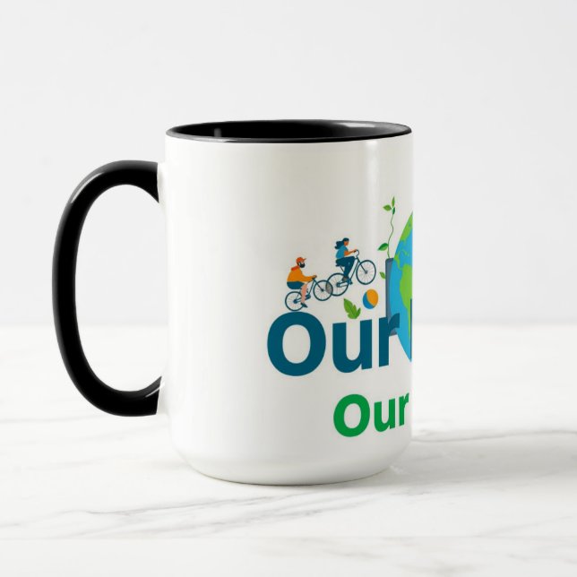 Taza Global Community Action for Earths Future (Izquierda)