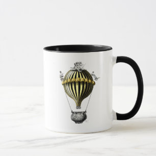 Taza Globo barroco amarillo negro
