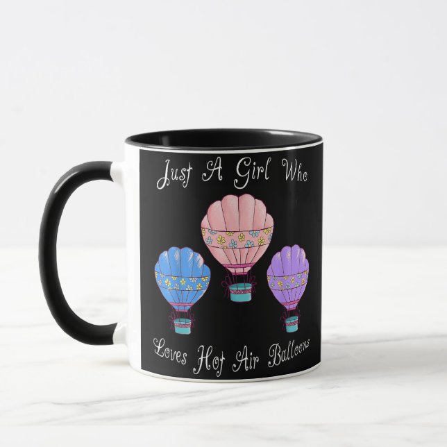 Taza Globo de aire caliente divertido (Izquierda)